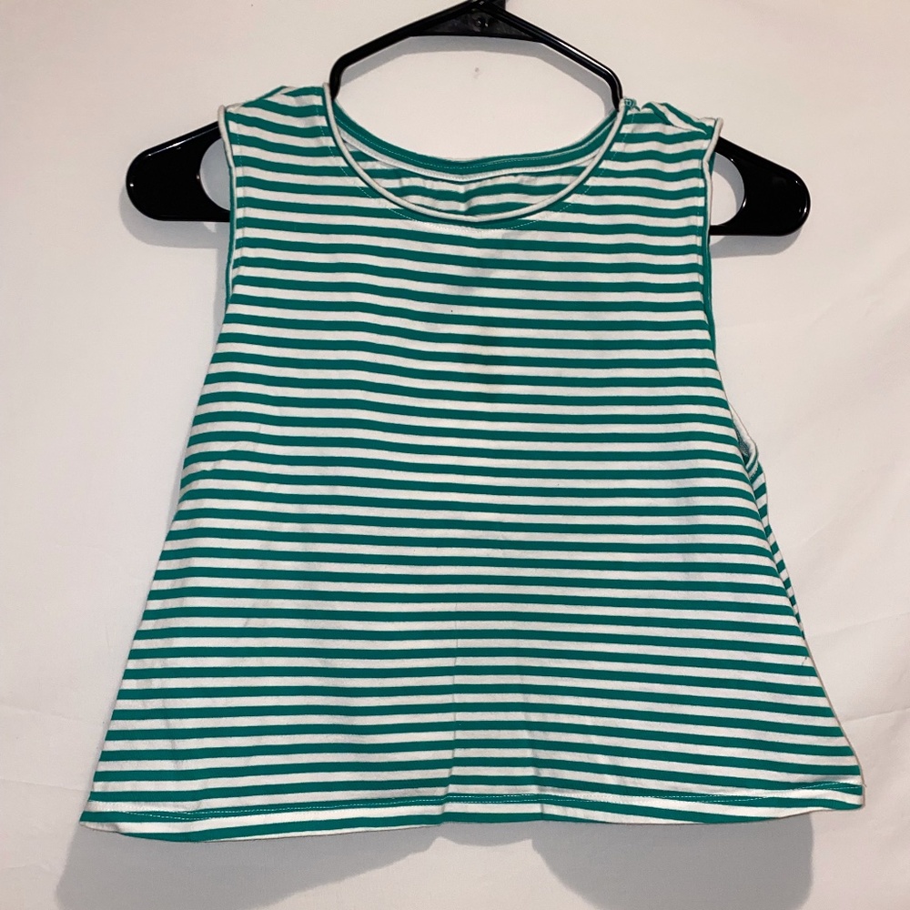 Striped Tank Crop Top